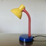 Memphis style lamp, 80s primary colors