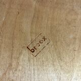 Set of 5 chairs in rosewood and leather seat BREOX edition - 1960