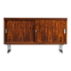 Mid-century wood veneer sideboard with chrome legs, 1960s