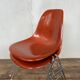 -Eames Terracotta fiberglass chair pair Hermann miller for vitra