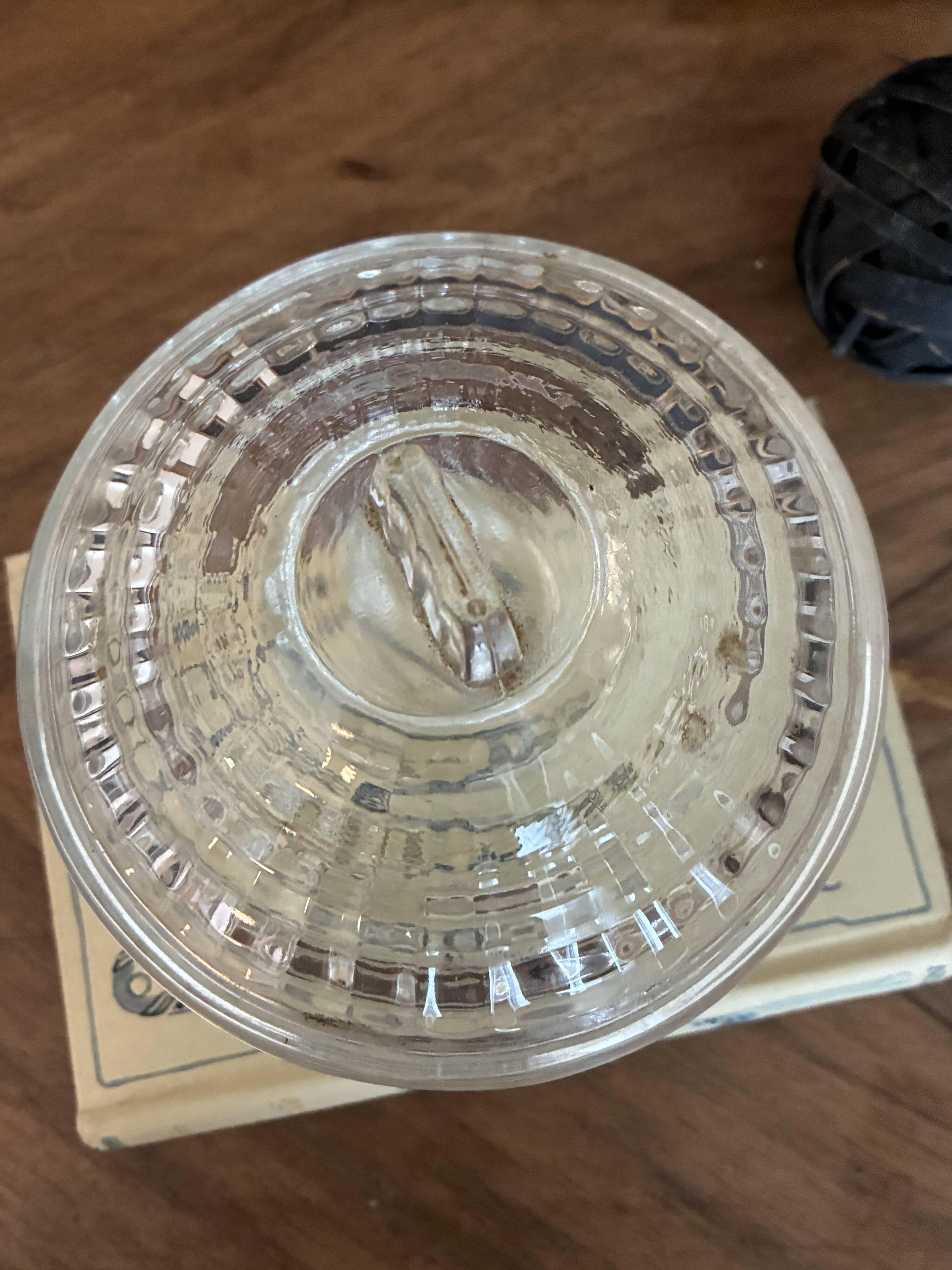 glass sugar bowl