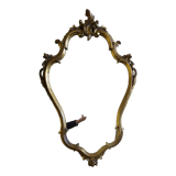 Baroque mirror in gilded wood 87x54cm