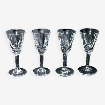 Set of 4 CERDAGNE liqueur glasses in Saint-Louis crystal