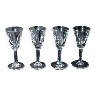 Set of 4 CERDAGNE liqueur glasses in Saint-Louis crystal