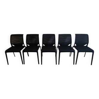 5 Vitra MedaSlim Chairs by Alberto Meda