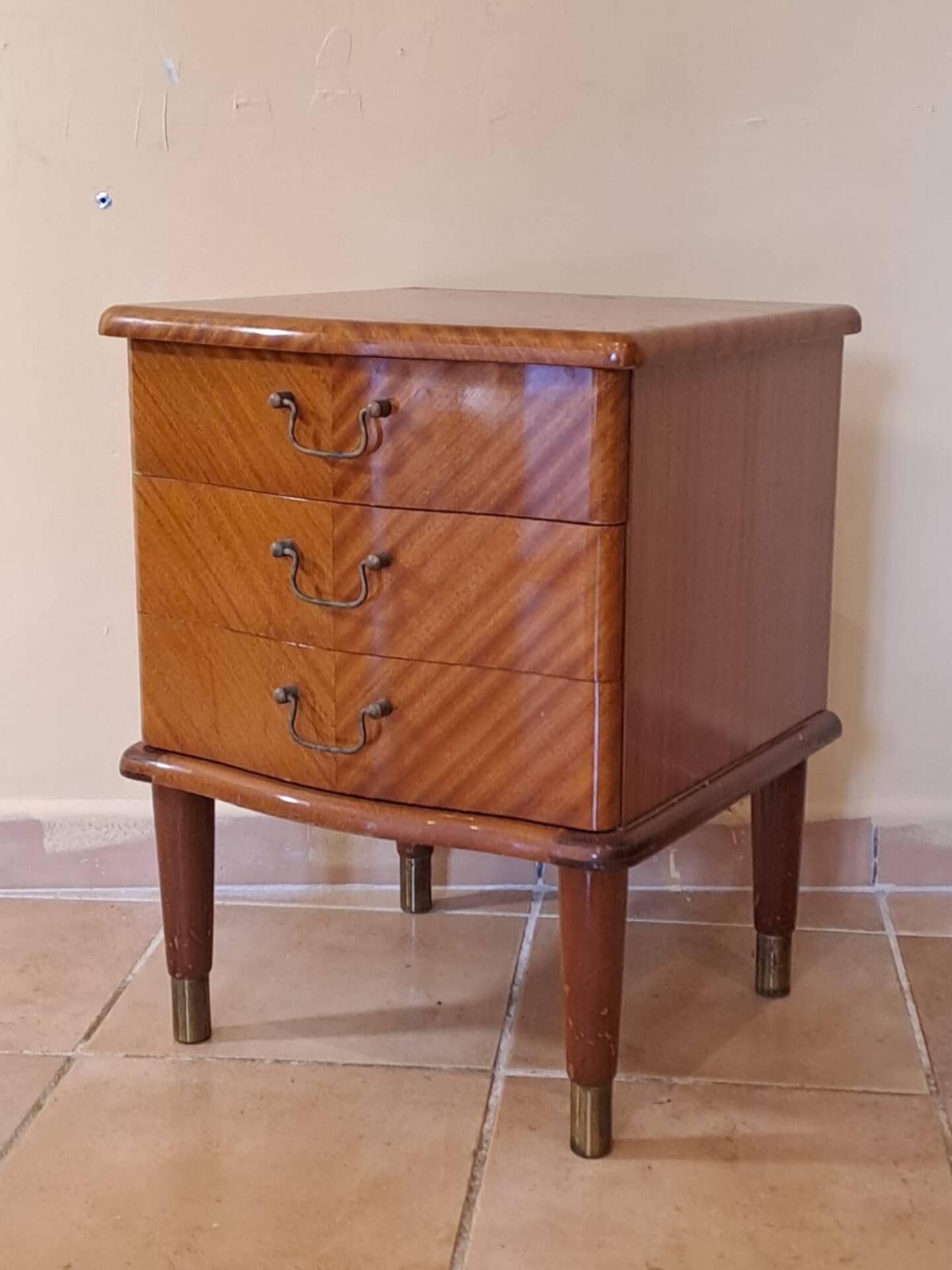 Scandinavian bedside table in mahogany, Norway 1960s