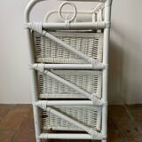 Meuble 3 tiroirs en rotin