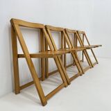 Ensemble de 4 chaises pliantes Aldo Jacober pour Alberto Bazzani, années 1960