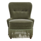 1970s, Danish armchair, green furniture velour.