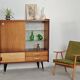 East German sideboard/glass cabinet from the 1960s