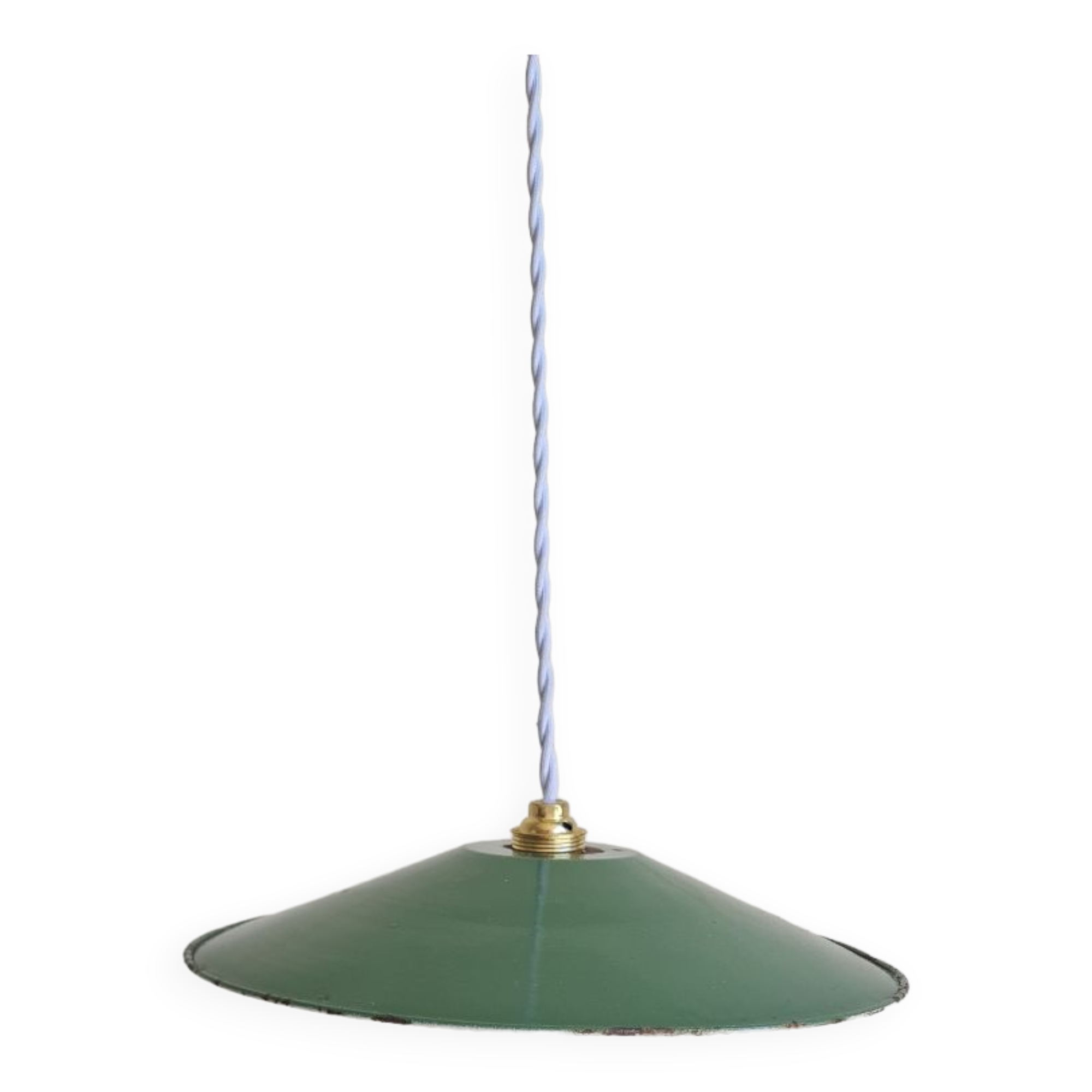 Enamelled sheet metal suspension