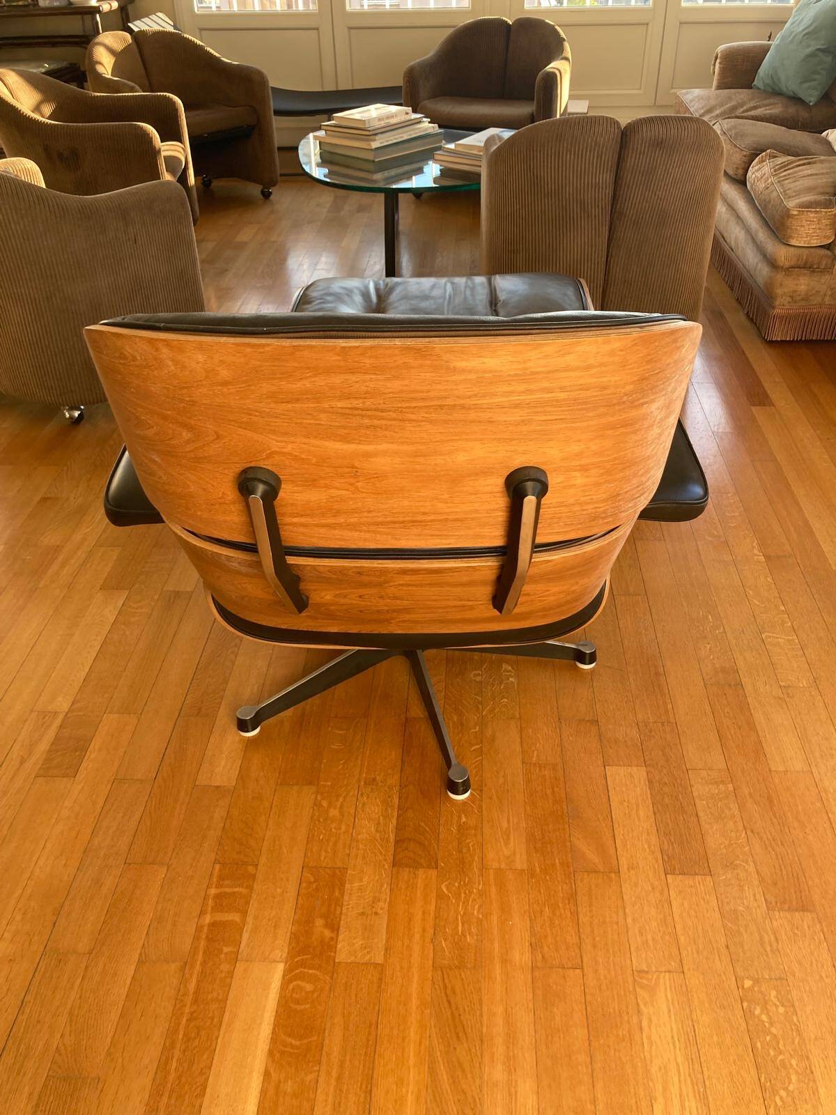 lounge chair and ottoman by Ray and Charles Eames