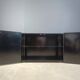 Cabinet in Black Laminate and chrome by Mario Sabot, 1980s