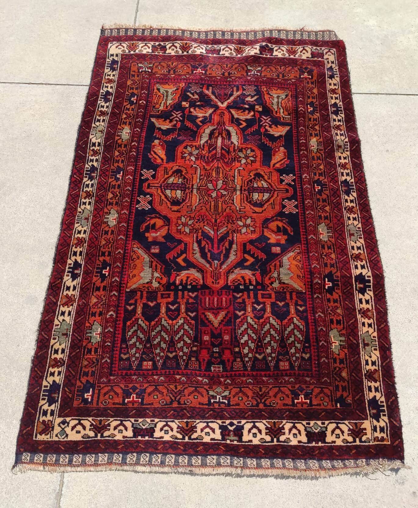 Handmade Persian rug 143x86cm