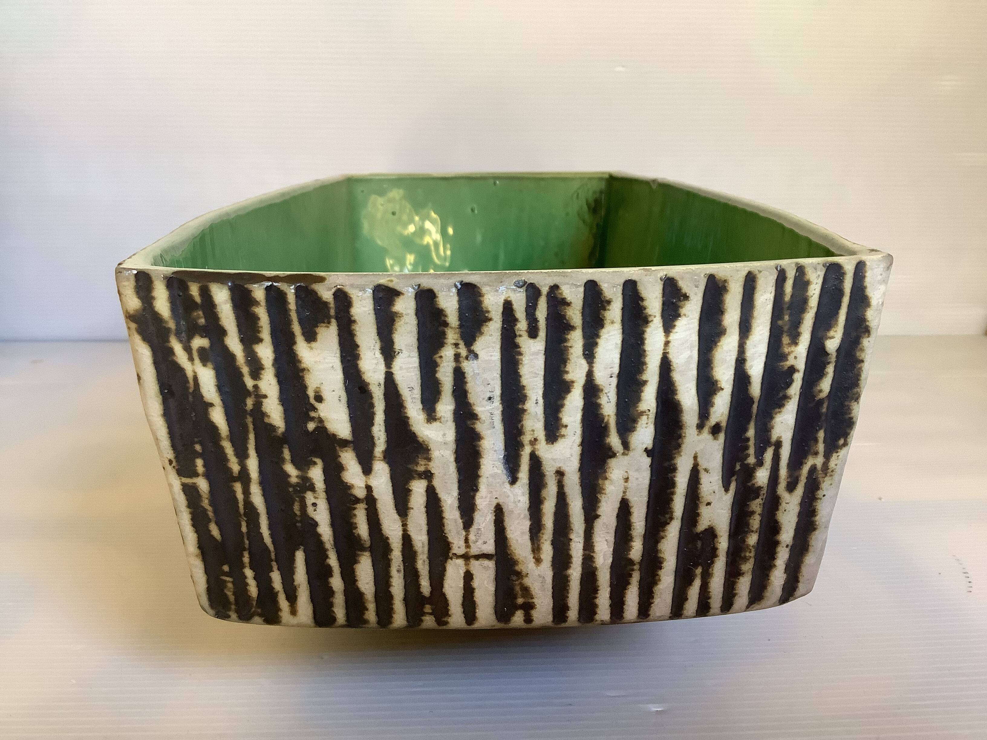 Large planter pot Adli Reuver signed