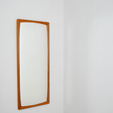 Mirror with teak frame