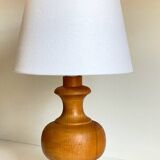 Vintage turned wooden lamp