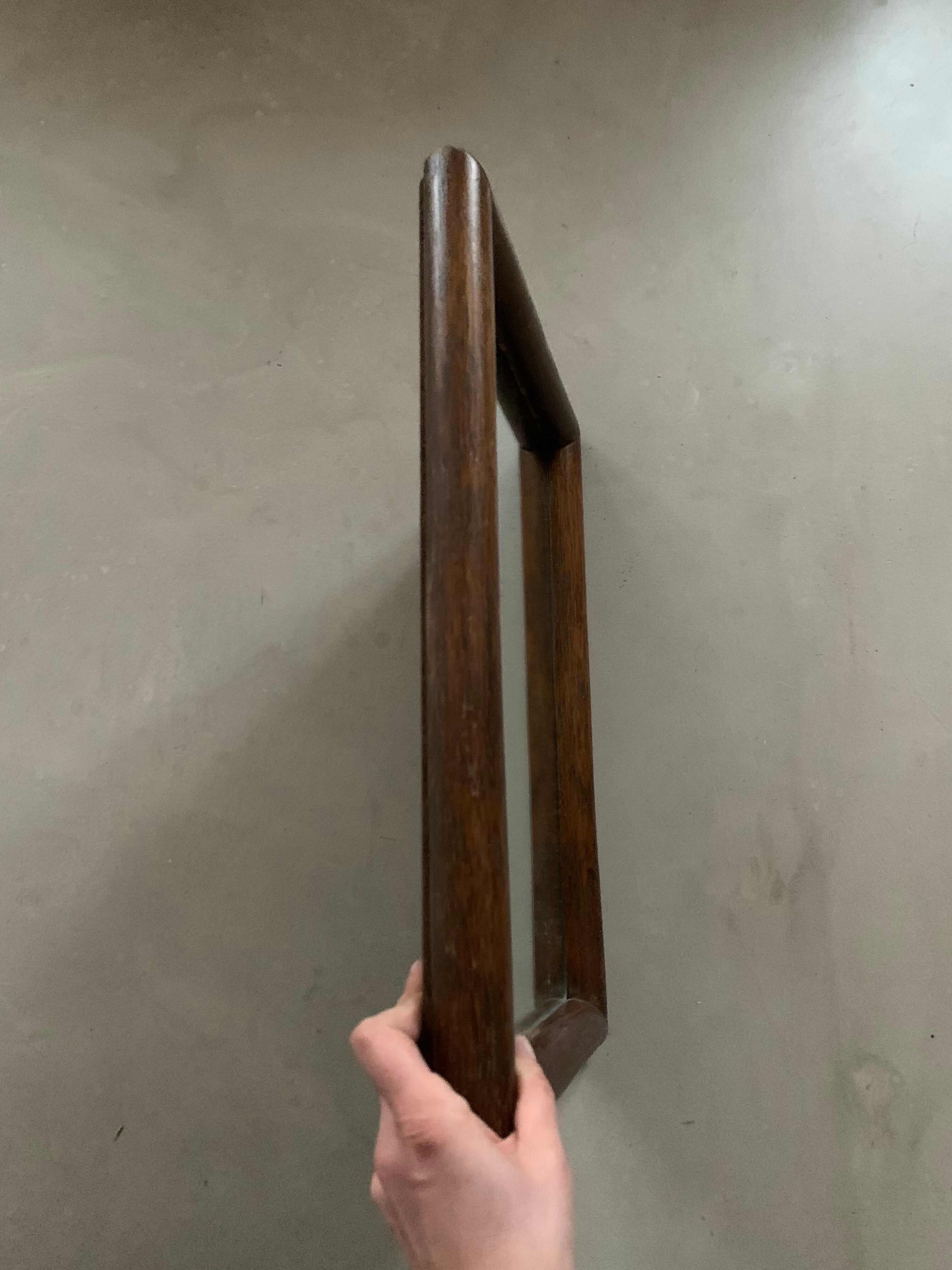 Miroir en bois ancien, 49x34 cm