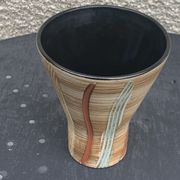 Vase en céramique émaillée hohr made in germany numéroté design et vintage