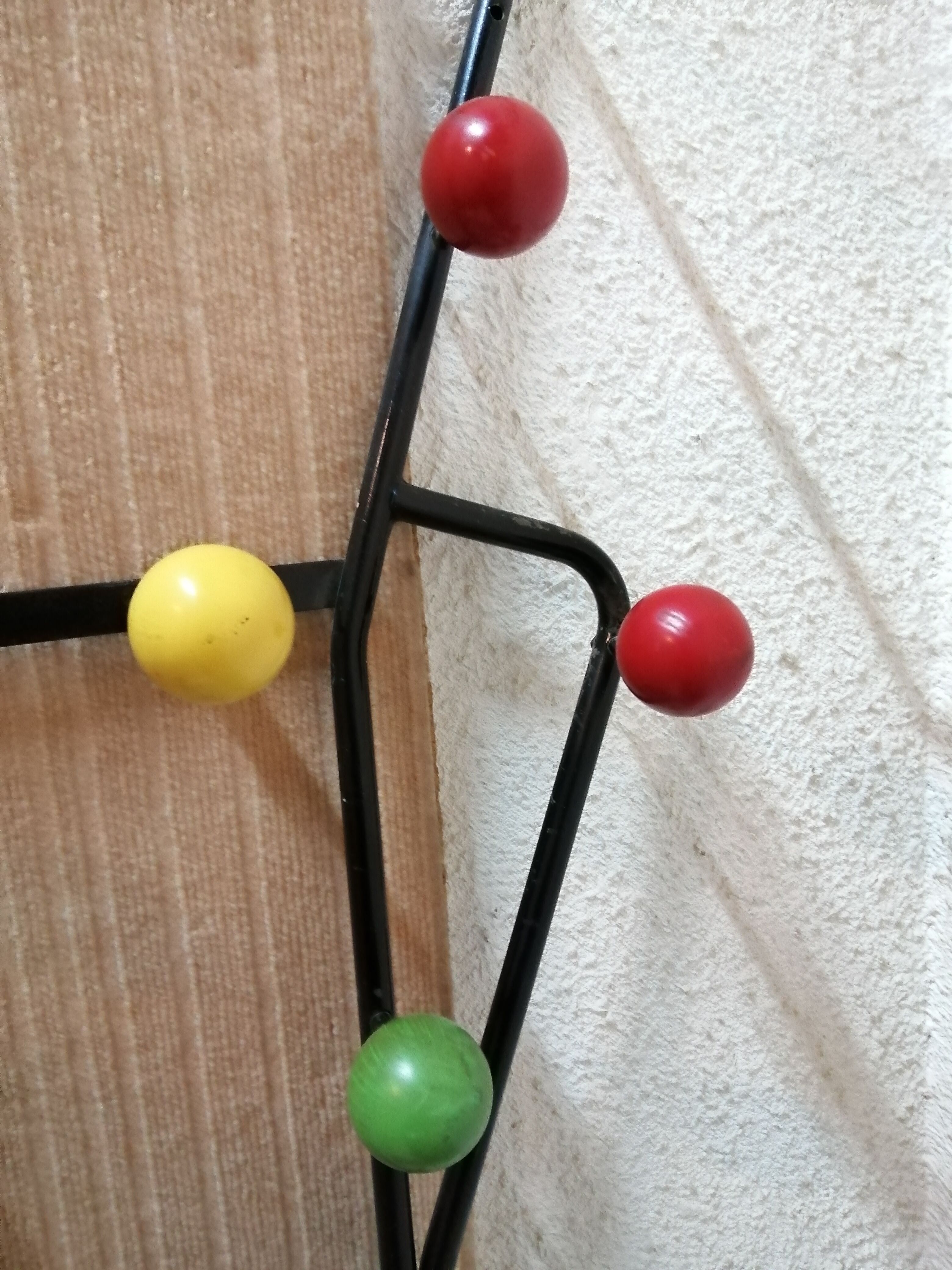 Cloakroom or wall coat rack - 50s/60s