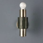Vintage wall sconces in chrome metal and aluminium, Italy, 1960s.