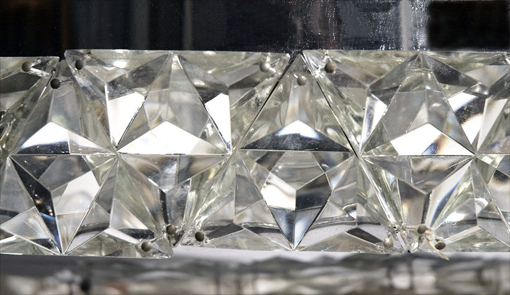 Chandelier with crystals 1970s