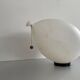 Large white plastic balloon wall light by Yves Christin for BILUMEN, 1970s, Italy.