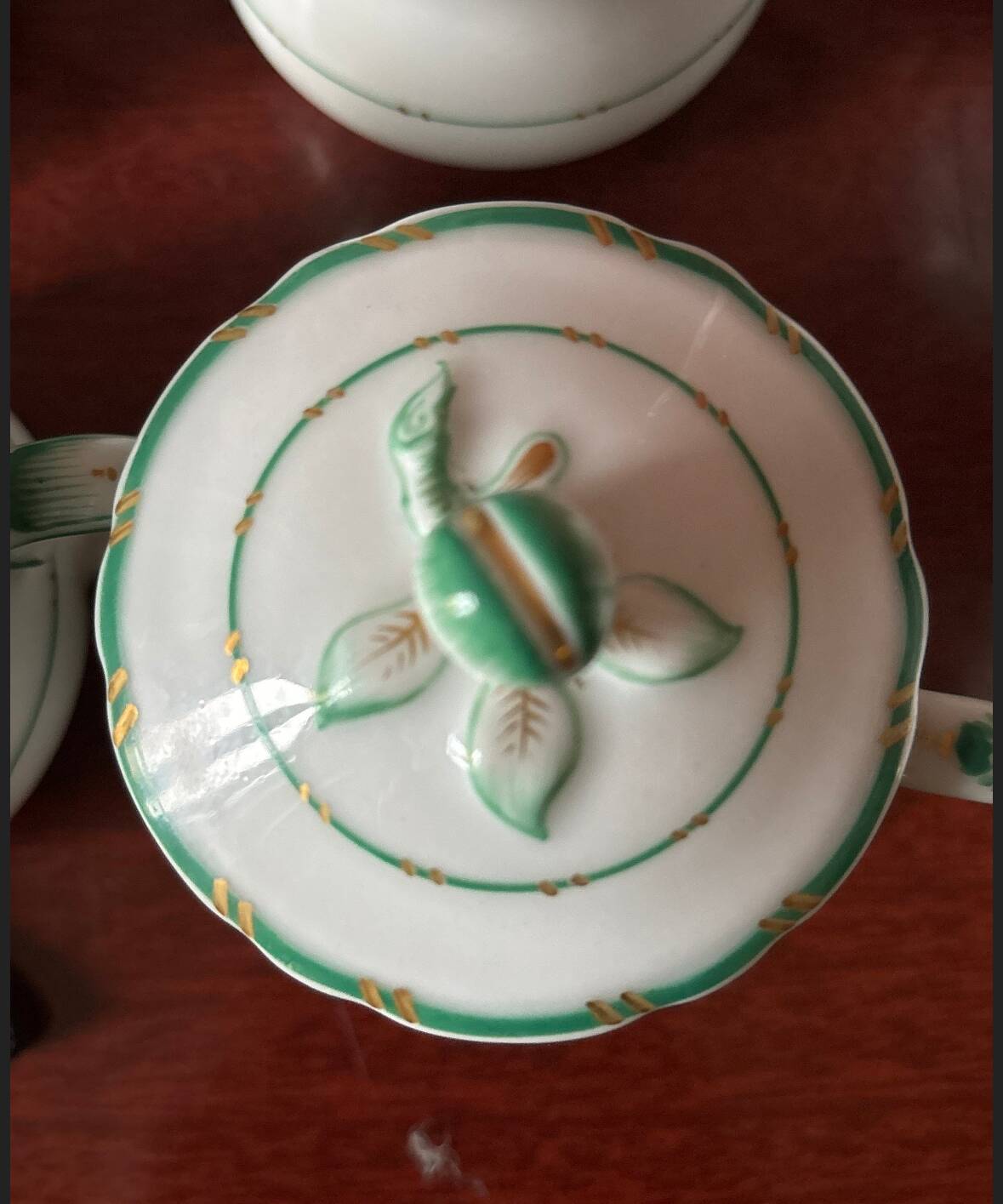 6 anciens pots a creme porcelaine de paris 19eme (1850) lot de 6