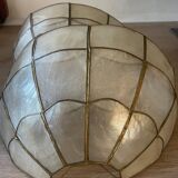 Pair of mother-of-pearl wall lights