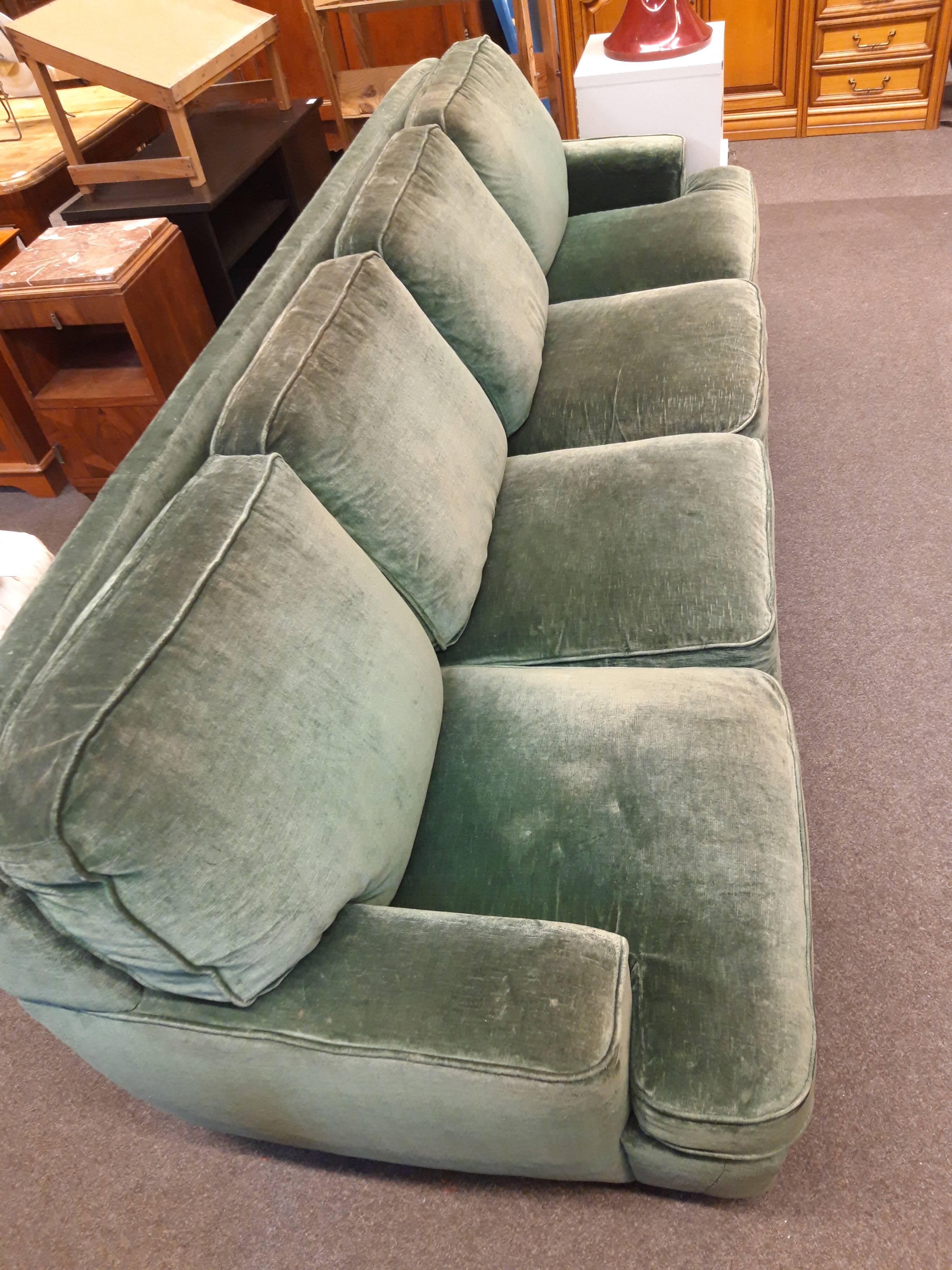 Velvet sofa 4 places convertible double bed