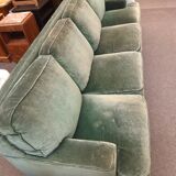 Velvet sofa 4 places convertible double bed