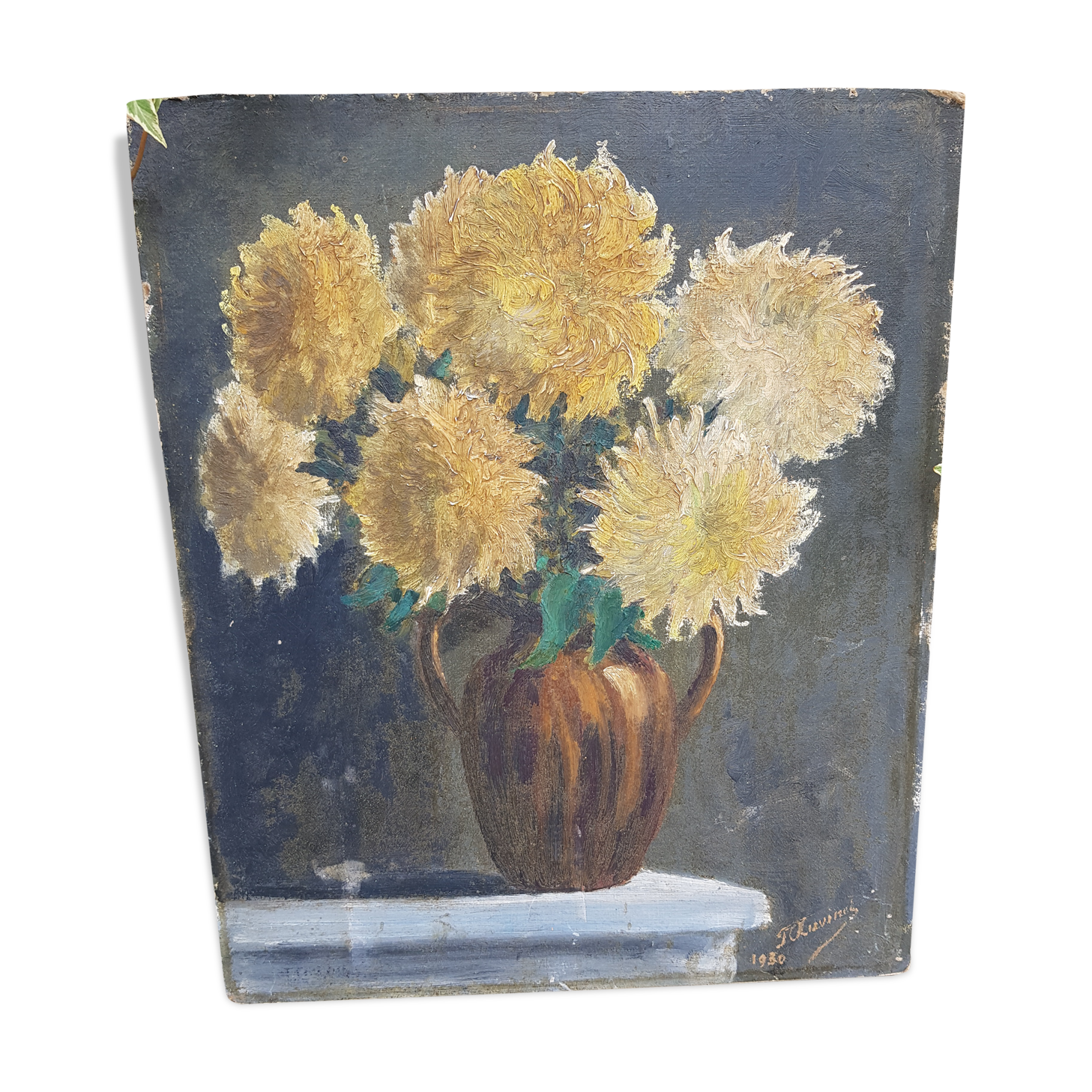 Old bouquet painting