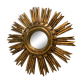 Witch mirror sun in old wood, diameter 29 cm