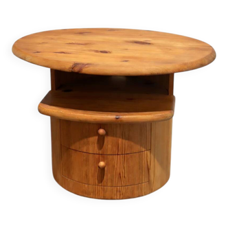 Pine media console table