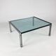 M1 glass coffee table by Hank Kwint for Metaform, 1980s