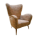 Paolo Buffa Wing chair design flesh organic Italian