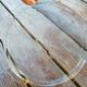 Transparent glass round tray