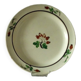 Fine earthenware plate aumale fin 19th n° 1