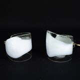 La Murrina, pair of Murano glass table lamps. Italy 1970s