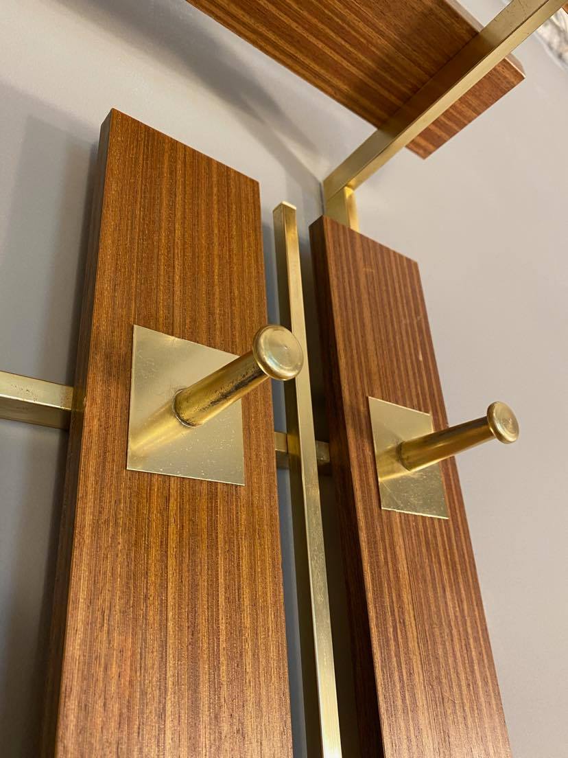 Wall hanger for clothes vintage teak 60