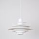 Danish vintage Verona pendant lamp by Kurt Wiborg, Jeka, 1980s