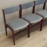Ensemble de quatre chaises en acajou, design danois, années 1970