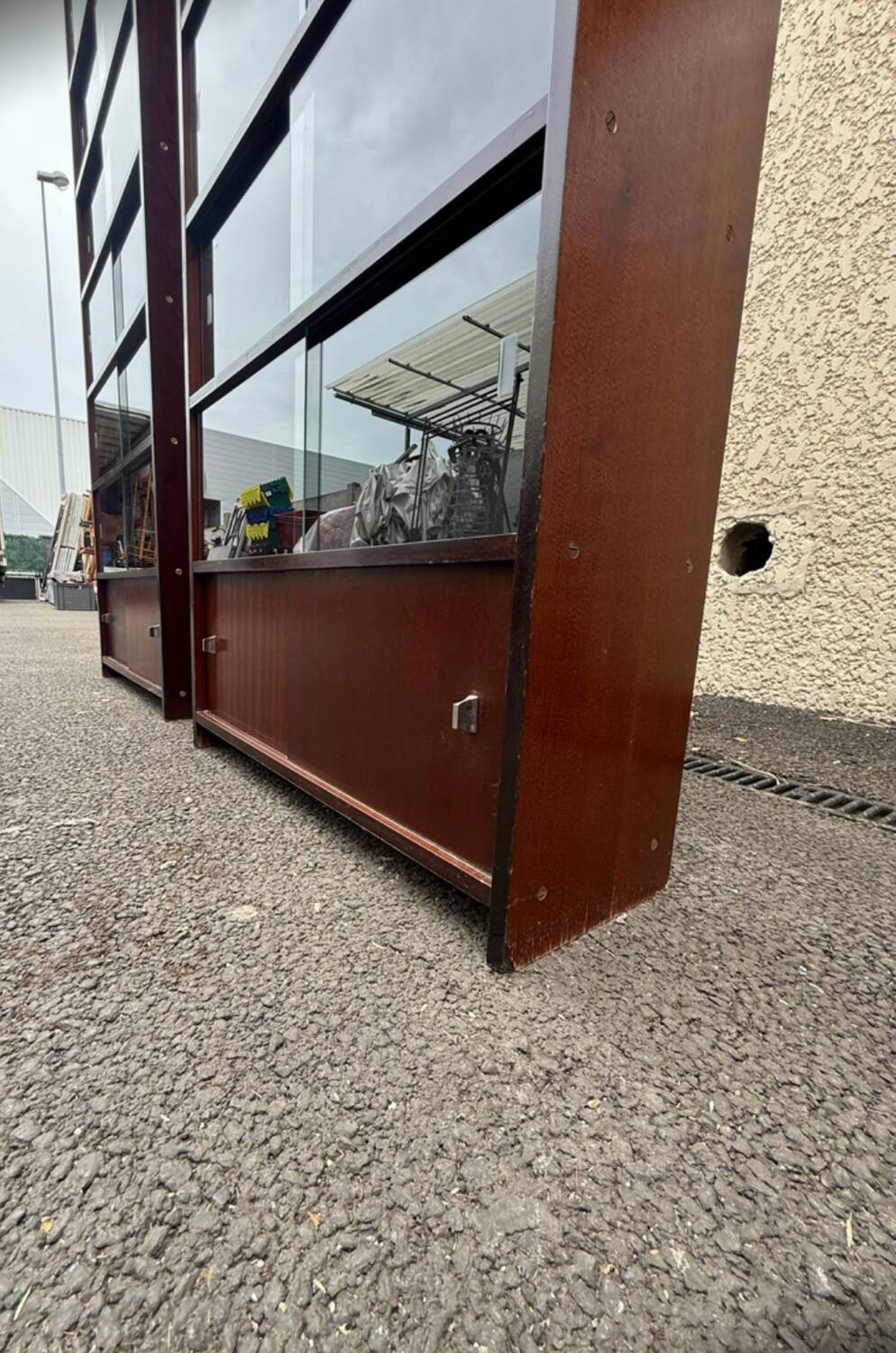 Pair of vintage display bookcases – 1960s