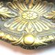 Oval ashtray in gilded bronze Napoleon III