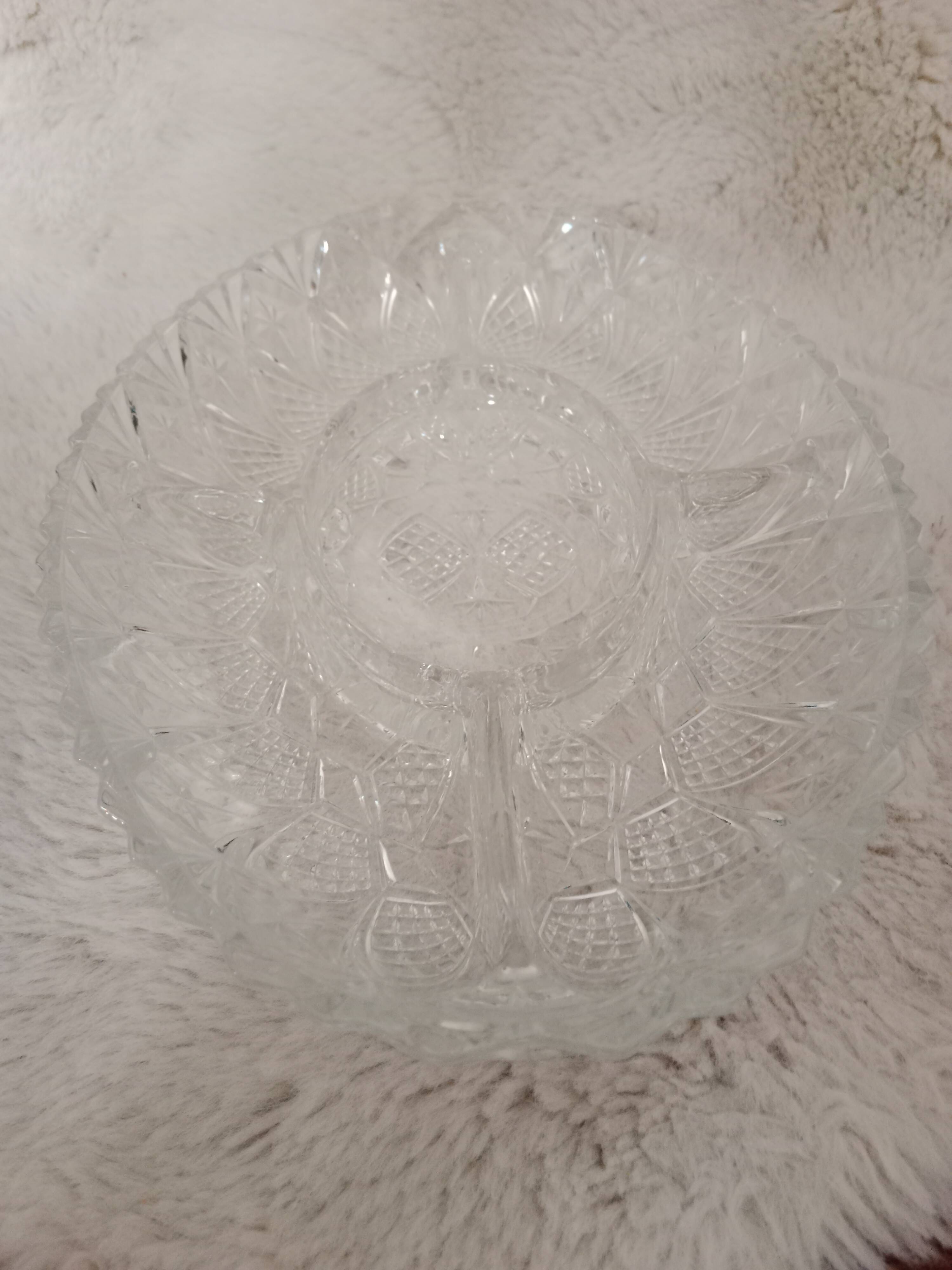 Grand ravier vintage en verre