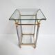 Paris silver and gold chrome side table, 1960s