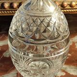 Old egg-shaped drapery/candy box