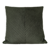 Coussin velours côtelé chevron