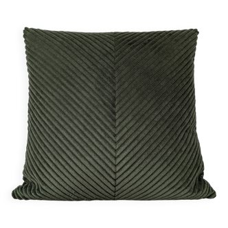 Chevron corduroy cushion