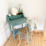 Vintage painted wood dressing table